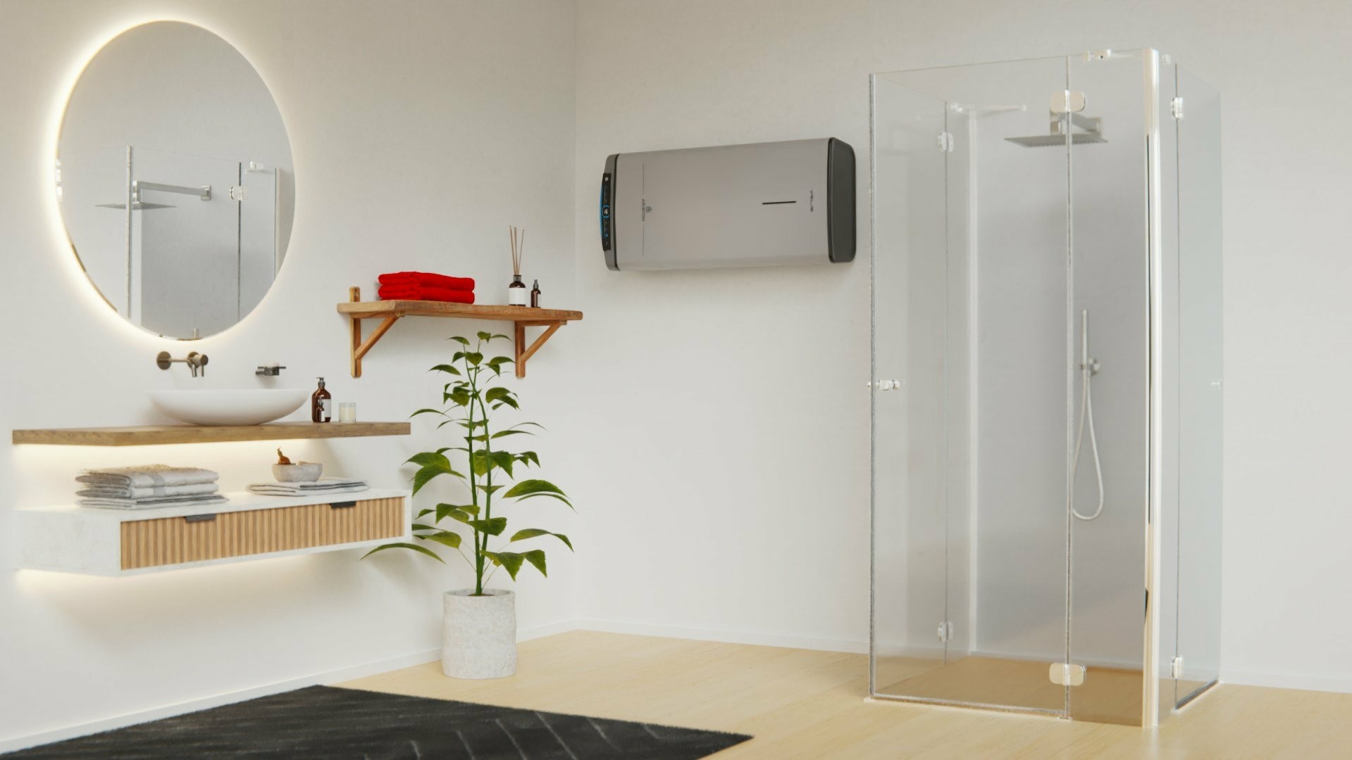 Termo eléctrico plano Ariston Velis Tech Dry Wifi 50 L 1,5 kW
