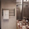 Toallero eléctrico ABI Interiors Elysian 12 V 500 × 800 mm 70 W negro mate