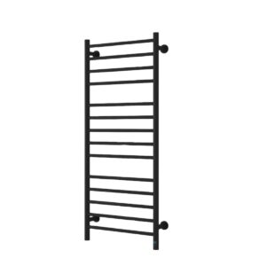Toallero eléctrico Reina Arnage seco 1200 × 500 mm 165 W negro mate