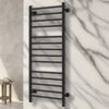 Toallero eléctrico Reina Arnage seco 1200 × 500 mm 165 W negro mate