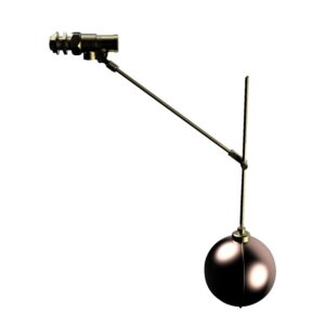 Válvula de flotador equilibrada Purewater 3/4" (22 mm) con brazo descendente gunmetal