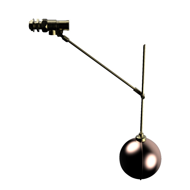Válvula de flotador equilibrada Purewater 3/4" (22 mm) con brazo descendente gunmetal